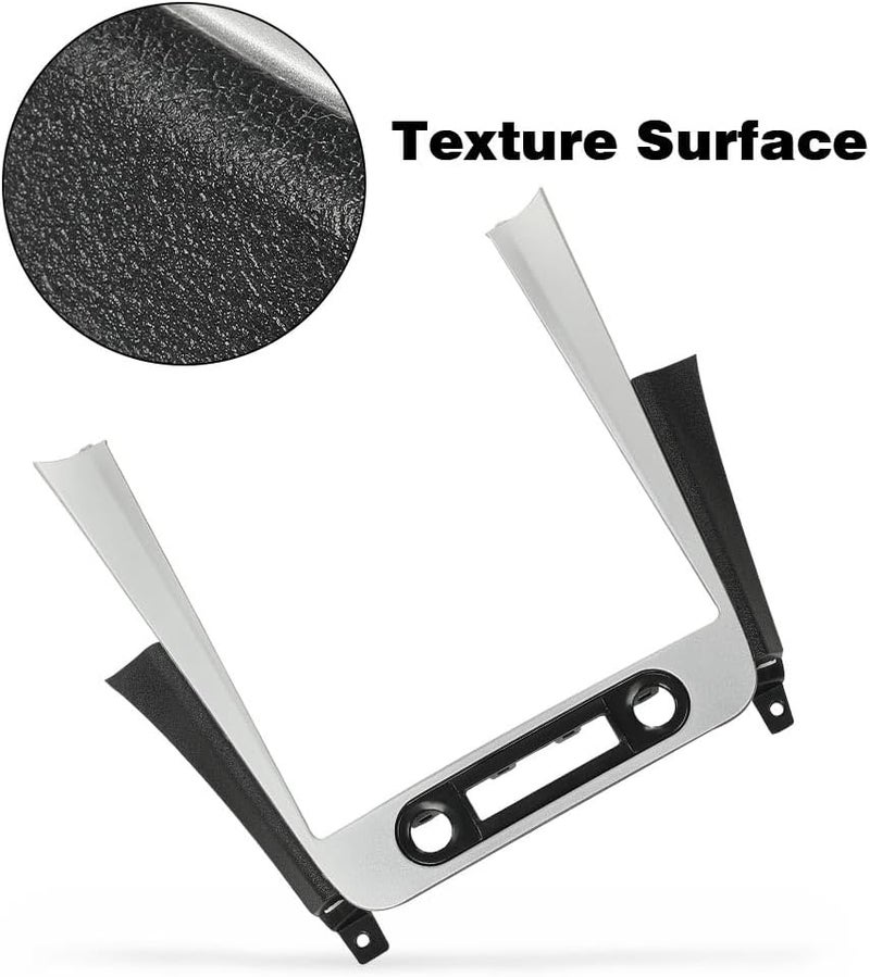 GPLUS Radio Dash Bezel Trim Vent Compatible with Chevy Malibu 2008-2012 Sliver & Black Car Radio Dashboard Cover - Image 3